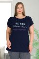 Kadın Lacivert Renk ve Desenli Lady 10551 Büyük Beden Kapri Pijama Takımı Kadın Lacivert Renk ve Desenli Lady 10551 Büyük Beden Kapri Pijama Takımı, Lady-10551, Lady Pijama Takımı