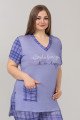 Kadın Mavi Renk ve Ekose Desenli Lady 10608 Büyük Beden Kapri Pijama Takımı Kadın Mavi Renk ve Ekose Desenli Lady 10608 Büyük Beden Kapri Pijama Takımı, ELİT0010608-2XL, Lady Pijama Takımı, ELİT0010608-2XL