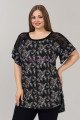 Siyah Renk ve Desenli Lady 10623 Büyük Beden Kapri Pijama Takımı Siyah Renk ve Desenli Lady 10623 Büyük Beden Kapri Pijama Takımı, ELİT0010623-2XL, Lady Pijama Takımı, ELİT0010623-2XL
