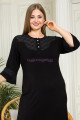 Siyah Renk Lady 7225 Kadın Büyük Beden Elbise, Anne Gecelik Siyah Renk Lady 7225 Kadın Büyük Beden Elbise, Anne Gecelik, Lady-7225, Lady Pijama Takımı