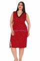 Lady 6788 Askılı Kol Battal Boy Büyük Beden Tunik Gecelik 2XL - 3XL - 4XL