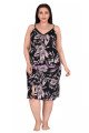 Lady 8508 İnce Askılı Kol Battal Büyük Beden Tunik Gecelik -  2XL - 3XL - 4XL Bedenler