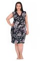 Lady 8701 Askılı Kol Battal Büyük Beden Tunik Gecelik -  2XL - 3XL - 4XL Bedenler