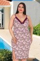 Pudra Renk, Çiçek Desenli ve İnce Askılı Kol Lady 8840 Büyük Beden Tunik Gecelik Pudra Renk, Çiçek Desenli ve İnce Askılı Kol Lady 8840 Büyük Beden Tunik Gecelik, Lady-8840, Lady Pijama Takımı