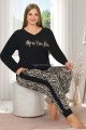 Siyah Renkli Zebra Desenli Uzun Kollu Lady 11397 Kadın Büyük Beden Anne Pijama Takımı, Battal Pijama Siyah Renkli Zebra Desenli Uzun Kollu Lady 11397 Kadın Büyük Beden Anne Pijama Takımı, Battal Pijama, 8509990005245, Büyük Beden (Battal Boy) Pijama Takımları, 8509990005245