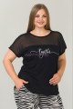 Siyah Renk ve Zebra Desenli LADY-10891 Kadın Kısa Kol Büyük Beden Pijama Takımı Siyah Renk ve Zebra Desenli LADY-10891 Kadın Kısa Kol Büyük Beden Pijama Takımı, ELİT0010891-2XL, Büyük Beden (Battal Boy) Pijama Takımları, ELİT0010891-2XL
