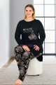Siyah Renkli Çiçek Desenli Uzun Kollu Lady 11394 Kadın Büyük Beden Anne Pijama Takımı, Battal Pijama Siyah Renkli Çiçek Desenli Uzun Kollu Lady 11394 Kadın Büyük Beden Anne Pijama Takımı, Battal Pijama, 8509990005061, Büyük Beden (Battal Boy) Pijama Takımları, 8509990005061