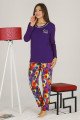 Kadın Mor Renkli Teknur 70323 Modal Kumaş Uzun Kol Pijama Takımı Kadın Mor Renkli Teknur 70323 Modal Kumaş Uzun Kol Pijama Takımı, Teknur-70323, Kısa Kollu Pijama Takımları