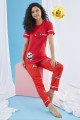 Kısa Kol, Kırmızı Renkli ve Desenli Teknur 74006 Yazlık Kadın Pijama Takımı Kısa Kol, Kırmızı Renkli ve Desenli Teknur 74006 Yazlık Kadın Pijama Takımı, Teknur-74006, Kısa Kollu Pijama Takımları