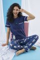 Kısa Kol, Lacivert Renkli ve Desenli Teknur 74008 Yazlık Kadın Pijama Takımı Kısa Kol, Lacivert Renkli ve Desenli Teknur 74008 Yazlık Kadın Pijama Takımı, Teknur-74008, Kısa Kollu Pijama Takımları