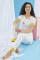 Kısa Kol, Beyaz Renkli ve Desenli Teknur 74042 Yazlık Kadın Pijama Takımı Kısa Kol, Beyaz Renkli ve Desenli Teknur 74042 Yazlık Kadın Pijama Takımı, Teknur-74042, Kısa Kollu Pijama Takımları