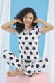 Kısa Kol, Beyaz Renkli ve Siyah Pauntiyeli Teknur 74045 Yazlık Kadın Pijama Takımı Kısa Kol, Beyaz Renkli ve Siyah Pauntiyeli Teknur 74045 Yazlık Kadın Pijama Takımı, Teknur-74045, Kısa Kollu Pijama Takımları