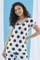 Kısa Kol, Beyaz Renkli ve Siyah Pauntiyeli Teknur 74045 Yazlık Kadın Pijama Takımı Kısa Kol, Beyaz Renkli ve Siyah Pauntiyeli Teknur 74045 Yazlık Kadın Pijama Takımı, Teknur-74045, Kısa Kollu Pijama Takımları