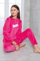 Pembe Renk Önü Mottolu Teknur 52166 Uzun Kol Kadın Kadife Pijama Takımı Pembe Renk Önü Mottolu Teknur 52166 Uzun Kol Kadın Kadife Pijama Takımı, Teknur-52166, Teknur Pijama Takımı
