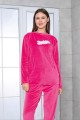 Pembe Renk Önü Mottolu Teknur 52166 Uzun Kol Kadın Kadife Pijama Takımı Pembe Renk Önü Mottolu Teknur 52166 Uzun Kol Kadın Kadife Pijama Takımı, Teknur-52166, Teknur Pijama Takımı