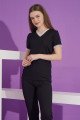 Siyah Renk V Yaka Teknur 2303 Kısa Kol Modal Kumaş Kadın Pijama Takımı Siyah Renk V Yaka Teknur 2303 Kısa Kol Modal Kumaş Kadın Pijama Takımı, TKNR-2303, Kısa Kollu Pijama Takımları