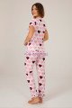Kısa Kol, Beyaz Renk ve Pembe Kalpli Teknur 73557 Yazlık Kadın Modal Pijama Takımı Kısa Kol, Beyaz Renk ve Pembe Kalpli Teknur 73557 Yazlık Kadın Modal Pijama Takımı, Teknur-73557, Kısa Kollu Pijama Takımları