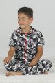 Siyah - Beyaz Renk ve Kamuflaj Desenli Teknur 45612 Pamuk Önden Düğmeli Erkek Çocuk Pijama Takımı Siyah - Beyaz Renk ve Kamuflaj Desenli Teknur 45612 Pamuk Önden Düğmeli Erkek Çocuk Pijama Takımı, Teknur-45612, Teknur Pijama Takımı