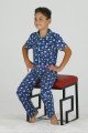 Mavi Renk ve Top Desenli Teknur 45619 Pamuk Önden Düğmeli Erkek Çocuk Pijama Takımı Mavi Renk ve Top Desenli Teknur 45619 Pamuk Önden Düğmeli Erkek Çocuk Pijama Takımı, Teknur-45619, Teknur Pijama Takımı