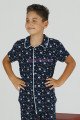 Siyah Renk ve Galaksi Desenli Teknur 45623 Pamuk Önden Düğmeli Erkek Çocuk Pijama Takımı Siyah Renk ve Galaksi Desenli Teknur 45623 Pamuk Önden Düğmeli Erkek Çocuk Pijama Takımı, Teknur-45623, Teknur Pijama Takımı