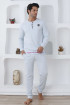 Ekru Renk, Pamuk, Uzun Kol, Erdeniz 0300 Erkek Pijama Takımı
