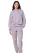 Lila Renk Uzun Kol ve  Kapüşonlu Teknur 2803 Kadın Spor Eşofman Takımı