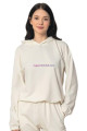 Krem Renk Uzun Kol ve  Kapüşonlu Teknur 2909 Kadın Spor Eşofman Takımı, QS-TKNR-2909-SM, Teknur Pijama Takımı, QS-TKNR-2909-SM