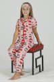 Pembe Renk ve Kalp DesenliTeknur 40601 Pamuk Önden Düğmeli Kız Çocuk Pijama Takımı Pembe Renk ve Kalp DesenliTeknur 40601 Pamuk Önden Düğmeli Kız Çocuk Pijama Takımı, Teknur-40601, Teknur Pijama Takımı