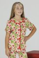 Somon Renk ve Çilek Desenli Teknur 40603 Pamuk Önden Düğmeli Kız Çocuk Pijama Takımı Somon Renk ve Çilek Desenli Teknur 40603 Pamuk Önden Düğmeli Kız Çocuk Pijama Takımı, Teknur-40603, Teknur Pijama Takımı