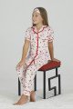 Krem Renk ve Kuzucuk Desenli Teknur 40609 Pamuk Önden Düğmeli Kız Çocuk Pijama Takımı Krem Renk ve Kuzucuk Desenli Teknur 40609 Pamuk Önden Düğmeli Kız Çocuk Pijama Takımı, Teknur-40609, Teknur Pijama Takımı