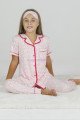 Açık Pembe ve Kuzucuk Desenli Teknur 40612 Pamuk Önden Düğmeli Kız Çocuk Pijama Takımı Açık Pembe ve Kuzucuk Desenli Teknur 40612 Pamuk Önden Düğmeli Kız Çocuk Pijama Takımı, Teknur-40612, Teknur Pijama Takımı