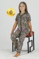 Sarı Renk ve Leopar Desenli Teknur 40622 Pamuk Önden Düğmeli Kız Çocuk Pijama Takımı Sarı Renk ve Leopar Desenli Teknur 40622 Pamuk Önden Düğmeli Kız Çocuk Pijama Takımı, Teknur-40622, Teknur Pijama Takımı