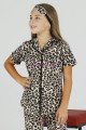Sarı Renk ve Leopar Desenli Teknur 40622 Pamuk Önden Düğmeli Kız Çocuk Pijama Takımı Sarı Renk ve Leopar Desenli Teknur 40622 Pamuk Önden Düğmeli Kız Çocuk Pijama Takımı, Teknur-40622, Teknur Pijama Takımı