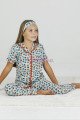 Gri Renk ve Kelebek Desenli Teknur 40655 Pamuk Önden Düğmeli Kız Çocuk Pijama Takımı Gri Renk ve Kelebek Desenli Teknur 40655 Pamuk Önden Düğmeli Kız Çocuk Pijama Takımı, Teknur-40655, Teknur Pijama Takımı