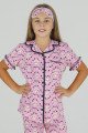 Pembe Renk ve Kuzucuk DesenliTeknur 40661 Pamuk Önden Düğmeli Kız Çocuk Pijama Takımı Pembe Renk ve Kuzucuk DesenliTeknur 40661 Pamuk Önden Düğmeli Kız Çocuk Pijama Takımı, Teknur-40661, Teknur Pijama Takımı
