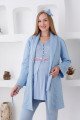 Mavi Renk Dantel Detaylı Derin Patlı, Erdeniz 3421 Kışlık Wellsoft Sabahlıklı Hamile Pijama Takımı Mavi Renk Dantel Detaylı Derin Patlı, Erdeniz 3421 Kışlık Wellsoft Sabahlıklı Hamile Pijama Takımı