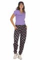 Kadın Lila Renk ve Çiçek Desenli Lady 10021 Şalvar Pijama Takımı Kadın Lila Renk ve Çiçek Desenli Lady 10021 Şalvar Pijama Takımı, ELT0010021-ML, Kısa Kollu Pijama Takımları