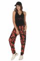Kadın Siyah Renk ve Çiçek Desenli Lady 10028 Şalvar Pijama Takımı Kadın Siyah Renk ve Çiçek Desenli Lady 10028 Şalvar Pijama Takımı, ELT0010028-ML, Kısa Kollu Pijama Takımları