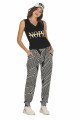 Kadın Beyaz Renk ve Çizgi Desenli Lady 10035 Şalvar Pijama Takımı Kadın Beyaz Renk ve Çizgi Desenli Lady 10035 Şalvar Pijama Takımı, ELT0010035-ML, Kısa Kollu Pijama Takımları