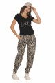 Kadın Siyah Renk ve Zebra Desenli Lady 10040 Şalvar Pijama Takımı Kadın Siyah Renk ve Zebra Desenli Lady 10040 Şalvar Pijama Takımı, ELT0010040-ML, Kısa Kollu Pijama Takımları