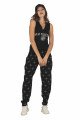 Kadın Siyah Renk ve Desenli Askılı Kol Lady 10043 Şalvar Pijama Takımı Kadın Siyah Renk ve Desenli Askılı Kol Lady 10043 Şalvar Pijama Takımı, ELT0010043-ML, Kısa Kollu Pijama Takımları