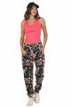 Kadın Pembe Renk ve Çiçek Desenli Askılı Kol Lady 10045 Şalvar Pijama Takımı Kadın Pembe Renk ve Çiçek Desenli Askılı Kol Lady 10045 Şalvar Pijama Takımı, ELT0010045-ML, Kısa Kollu Pijama Takımları
