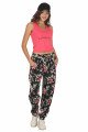 Kadın Pembe Renk ve Çiçek Desenli Askılı Kol Lady 10045 Şalvar Pijama Takımı Kadın Pembe Renk ve Çiçek Desenli Askılı Kol Lady 10045 Şalvar Pijama Takımı, ELT0010045-ML, Kısa Kollu Pijama Takımları