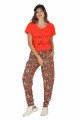 Kadın Kırmızı Renk ve Çiçek Desenli Kısa Kol Lady 10048 Şalvar Pijama Takımı Kadın Kırmızı Renk ve Çiçek Desenli Kısa Kol Lady 10048 Şalvar Pijama Takımı, ELT0010048-ML, Kısa Kollu Pijama Takımları