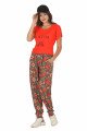 Kadın Kırmızı Renk ve Çiçek Desenli Kısa Kol Lady 10048 Şalvar Pijama Takımı Kadın Kırmızı Renk ve Çiçek Desenli Kısa Kol Lady 10048 Şalvar Pijama Takımı, ELT0010048-ML, Kısa Kollu Pijama Takımları