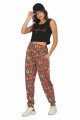 Kadın Siyah Renk ve Çiçek Desenli Askılı Kol Lady 10050 Şalvar Pijama Takımı
