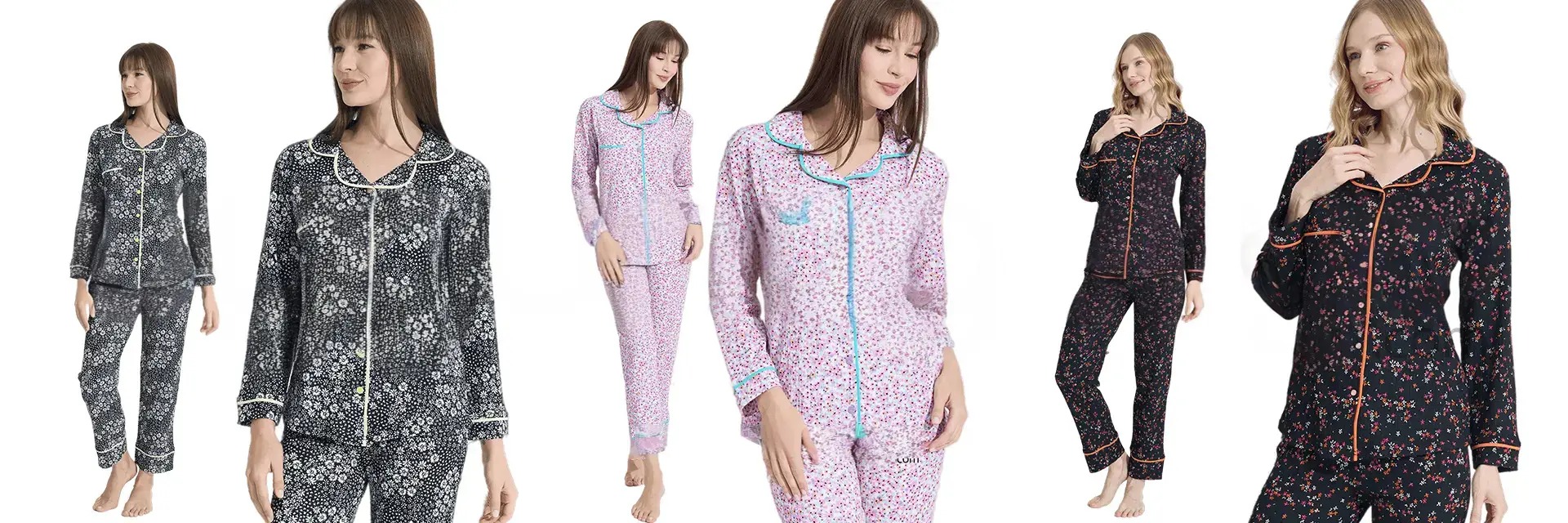 Kadın Önden Düğmeli Pijama Takımları