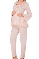 Bebe Pembe Renkli Dantel Detaylı, 33205 Uzun Kol, 2 Parça Lohusa Hamile Pijama Takımı Bebe Pembe Renkli Dantel Detaylı, 33205 Uzun Kol, 2 Parça Lohusa Hamile Pijama Takımı, 8509990041403, Lohusa - Hamile Pijama Takımları, 8509990041403