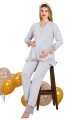 Bebe Mavi Renkli, Dantel Detaylı, 33204 Uzun Kol, 2 Parça Lohusa Hamile Pijama Takımı Bebe Mavi Renkli, Dantel Detaylı, 33204 Uzun Kol, 2 Parça Lohusa Hamile Pijama Takımı, 8509990041328, Lohusa - Hamile Pijama Takımları, 8509990041328