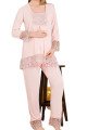 Bebe Pembe Renkli Dantel Detaylı, 33203 Uzun Kol, 2 Parça Lohusa Hamile Pijama Takımı Bebe Pembe Renkli Dantel Detaylı, 33203 Uzun Kol, 2 Parça Lohusa Hamile Pijama Takımı, 8509990041243, Lohusa - Hamile Pijama Takımları, 8509990041243
